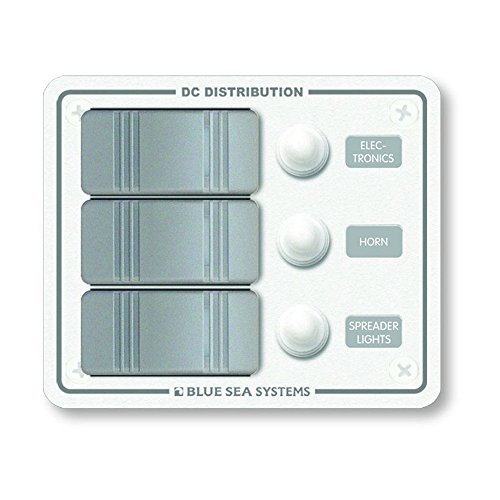Blue Sea Systems 8274 3 Position Vertical Mount Water Resistant Panel White