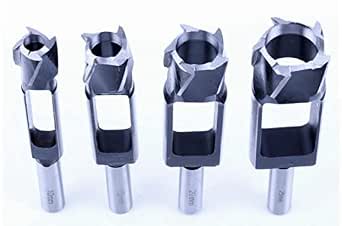 4Pcs Set Wood Tenon Dowel Plug Cutter Tenon Cutter Plug Maker ...