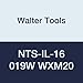 Walter Tools NTS-IL-16 019W WXM20 Carbide NTS Threading Inserts, Internal Thread, Full Profile, Whitworth (Pack of 10)