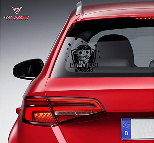 Artstickers 2 adesivi per bebè a bordo Baby Jedi