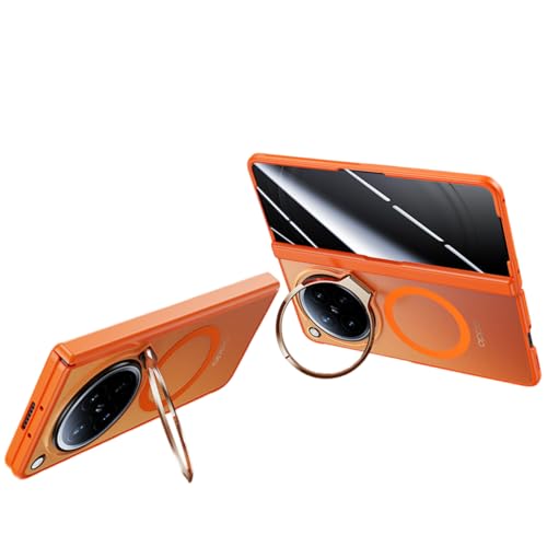 OPPO Find N6 �Ή� �P�[�X �������}�b�g �k����̌^�J�o�[ �}�O�l�b�g�����C�����X�[�d �J�����L�b�N�X�^���h�t�� �ϏՌ��ی�J�o�[ (�I�����W(�v���C�o�V�[))