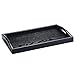JPCRAFT Rectangle Wooden Serving Tray Breakfast Tray with Handles, Black, 14 by 9-Inch