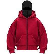 Men'S Full-Zip Hooded Sweatshirt Relaxed Tech-Style Hoodie Streetwear Jacket Casual Winter Outdoor Wear