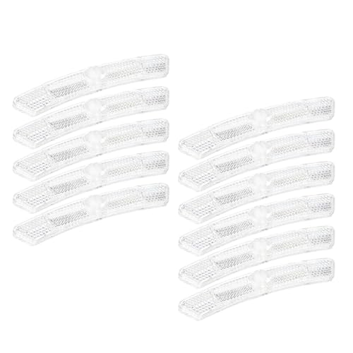 Abaodam 10個 自転車用スポーク反射板 高耐久プラスチック製 夜間 警告 バイクアクセサリー 車輪装飾用 目立反射サイン