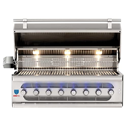 American Made Grills Muscle 54-Inch Built-In Dual Fuel Wood And Gas Grill With Infrared Searing Burner And Rotisserie Kit, Propane (Mus54-Lp) #TOP1
