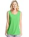 Hanes Women's X-Temp Pocket Tank Top - Small - Neon Lime Heather