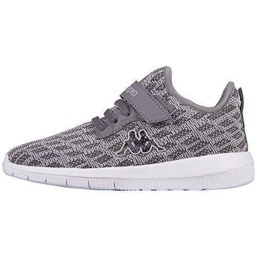 Kappa Unisex Kinder Gizeh Sneaker, Black White, 27 EU