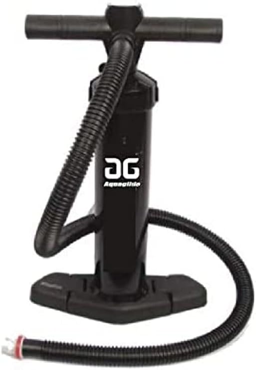 AQUAGLIDE Universal Hand Pump for Inflatable Kayaks Single and Double Action High Pressure 10 PSI Pump Built in Gauge