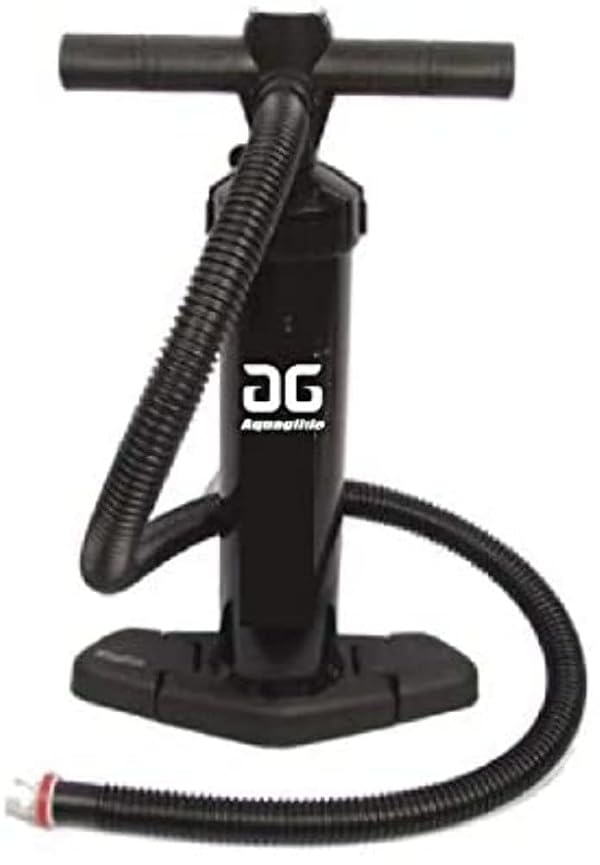 AQUAGLIDE Universal Hand Pump for Inflatable Kayaks Single and Double Action High Pressure 10 PSI Pump Built in Gauge by AQUAGLIDE - Used condition - US$29.24