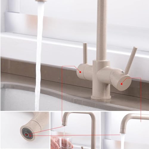 Robinet de cuisine avec filtre à eau double commande et osmoseur intégré - 4