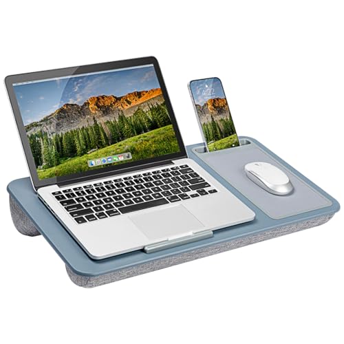 Image of LAPGEAR Home Office Lap Desk - Slate Blue, Fits 15.6 inch Laptops
