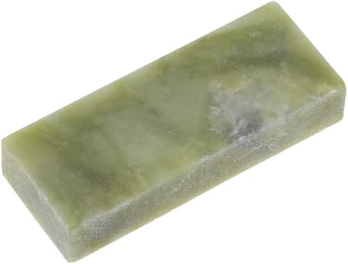 uxcell Piedras de afilar de grano 10000, piedra de afilar de ágata verde de 1.969in x 0.787in x 0.354in, piedra afiladora de cuchillos