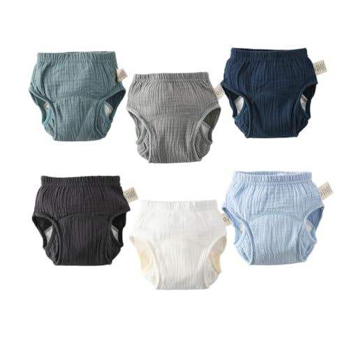 Image of Baby Training Underpants,Soft Cotton Absorbent Potty Training Underwear For Baby Boys And Girls 6 Pack