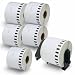 BETCKEY - 6 Rolls Compatible Brother DK-2205 62mm x 30.48m(2-3/7" x 100') Continuous Length Paper Tape Labels With One Refillable Cartridge
