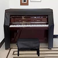 黒いアップライトピアノ 赤色カバー付き ヤマハ アップライトピアノ b113DMC | bシリーズ | 大阪・本町の