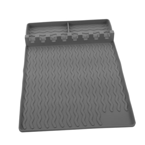 NULYLU Outdoor Countertop Silicone Mat BBQ Grill Accessory Easy to Clean Griddle Grill Tool Rest for Kitchen