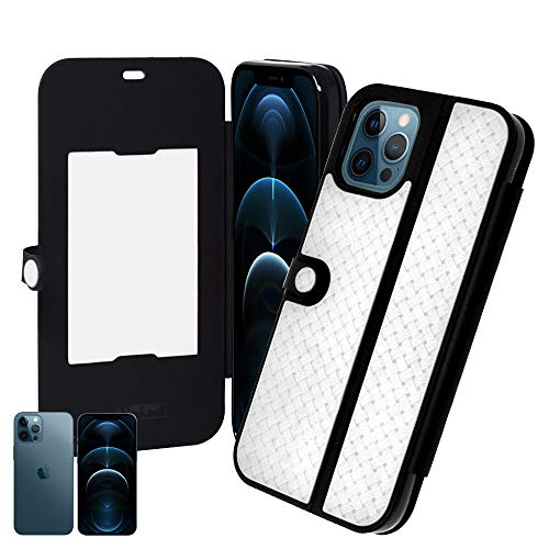 �V�Y�J�E�B�� iPhone12 Pro Max �蒠�^ �P�[�X �J�o�[ �J�[�h�|�P�b�g �X���C�h IC�J�[�h�Ή� �V���v�� �J���t�� �J�o�[ �� mesh �T�C ���b�V�� White(���F)