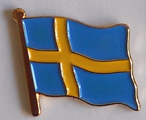 Sweden Country Flag Enamel Pin Badge