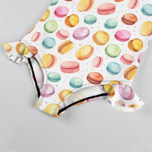 Image of Girls One Piece Swimsuit Lovely Cute Animals Ruffles Swimwear Bathing Suits 3-12 Years