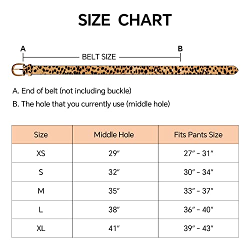 Jiede Womens Leopard Print Belt Animal Print Belt For Women Leather Waist Belt Zebra Belts For Jeans/Dress thumb #4