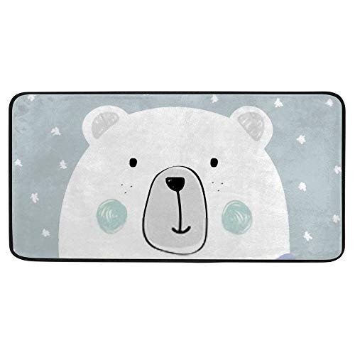 Tapis de cuisine antidérapant lavable en machine imperméable 39x20" - 2