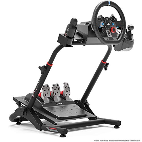 Extreme Simracing Suporte Para Volante Cockpit Simulador SGT Preto