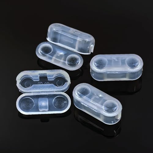 Paquete de 30 conectores de plástico transparente con cuentas enrollables, 4,5 mm #10 para cadena de cable de bola para ventana, reemplazo y reparación de cadena de tracción