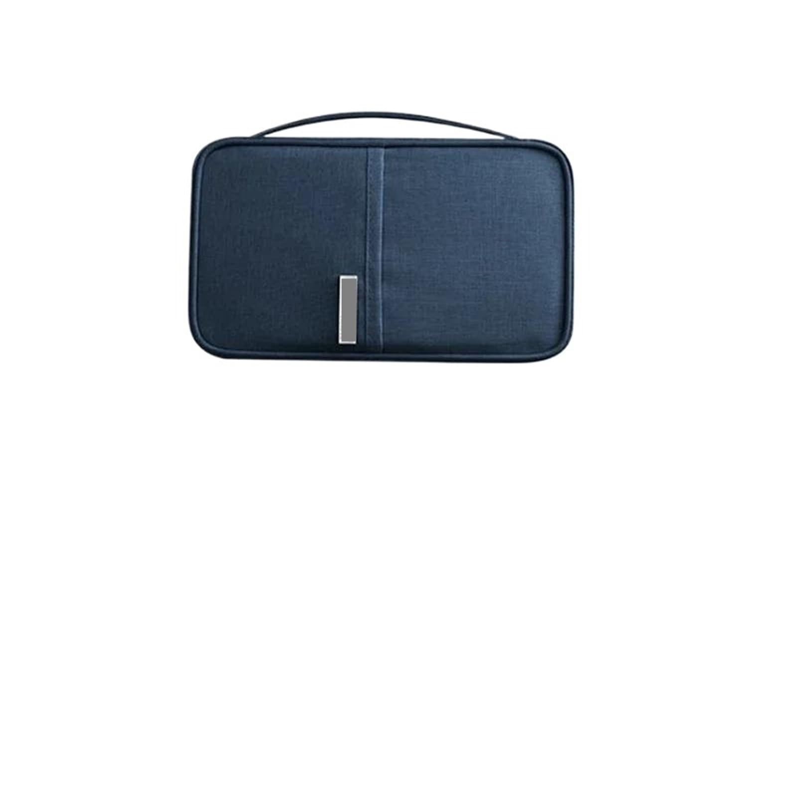 Reisebrieftasche for Familien, Reisepasshülle, Unisex, Reisezubehör, wasserdicht, Dokumenten-Organizer, Tasche, Ausweis, Kreditkarteninhaber Für Ausweise(Blue)