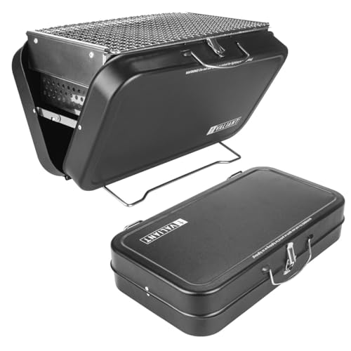 Valiant Barbecue portable pliable pour pique-nique et camping Noir