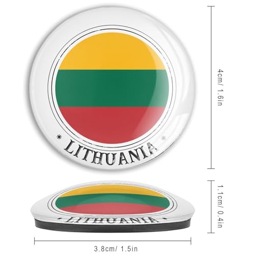 Imanes divertidos de Lituania pequeños para pizarras y hogar 4