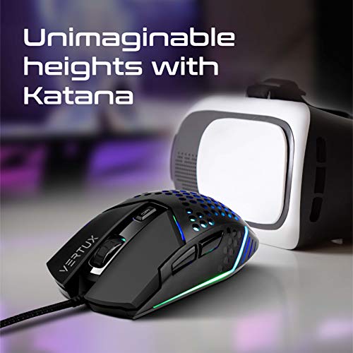 Katana, mouse da gioco RGB cablato a 6 pulsanti esagonale - Mouse gaming - Immagine 1