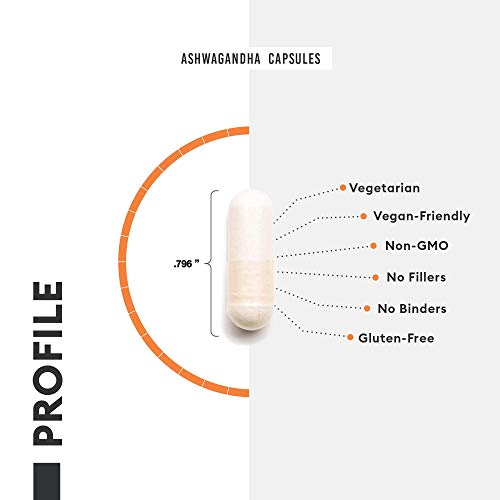 Ashwagandha 1950mg Organic Ashwagandha Root Powder with Black Pepper Extract, Stress Relief, Mood Support, 90 Veggie Ashwagandha Capsules