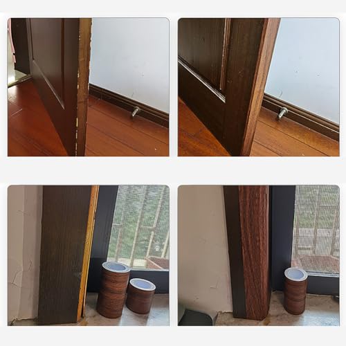 Image of 2.2 Inch x 15 Feet Brown Wood Grain Repair Tape for Wood Surfaces, Waterproof, DIY, Arts and Craft
