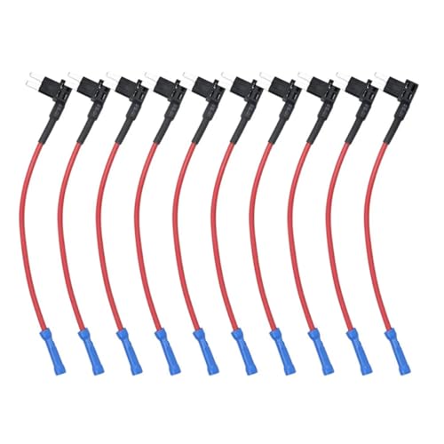 ELCOKITEX 20Pcs 12V Add-a-Circuit Micro 2 Fuse Tap APT ATR Blade Fuse Holder Automotive Replacement Holder Adapter for Car/Truck/Boat/RV/SUV CFH-TAPM2-10AL