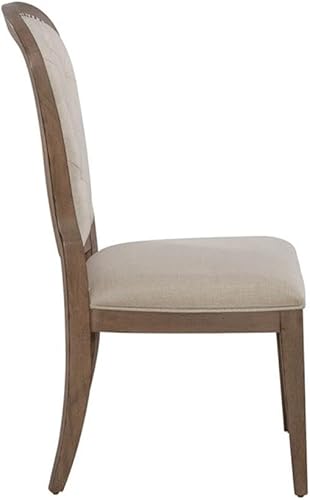 Miniatura 5 de Liberty Americana Farmhouse - Silla lateral tapizada con respaldo capitoné, juego de 2