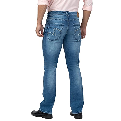 Image of Spykar Men's Rafter Boot Cut Mid-Rise Casual Jeans