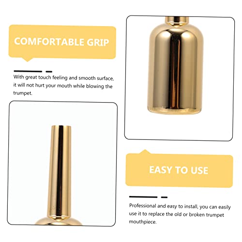 Supvox Mouthpiece Trumpet Mouthpiece Trumpet Mouth Piece Copper Trumpet Mouthpiece Professional Trumpet Part Music Instrument Musical Instrument Supply Trumpet Accessory Brass 7C Gilded #TOP1
