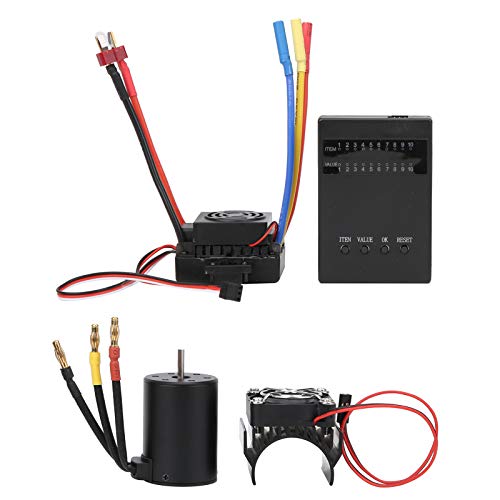 WINH 3650 MOTEUR sans Balais et 60A ESC, RC Brushless Motor 60A ESC Combo 900W Power Maximum 5.8V3A BEC pour la Voiture RC pour la Batterie 2-4S ( 3600KV WINH 3650 MOTEUR sans Balais et 60A ESC, RC Brushless Motor 60A ESC Combo 900W Power Maximum 5.8V3A BEC pour la Voiture RC pour la Batterie 2-4S ( 3600KV