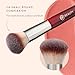 BK BEAUTY 116 SMALL ROUND COMPLEXION BRUSH – Compact Round Makeup Brush for Precise Blending of Cream Blush, Contour, Bronzer & Foundation, Vegan Bristles