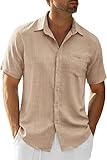 Scelta di colori versatile Questa camicia estiva è disponibile in più tonalità e si abbina facilmente a qualsiasi outfit. Abbina con pantaloncini per un look casual da spiaggia o con pantaloni per un look elegante e raffinato.