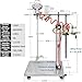 Power Mixer Pneumatic Agitator Clamp-On Drum Agitator Industrial-Grade Pneumatic Shaker Paint Stirring Tool，Pneumatic Paint Mixer, 1/8 5 Gallon Air Agitator with Digital Display & Auto Lift,