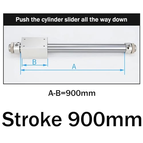 Cylindre pneumatique 20mm alésage sans tige pour espace restreint - 2