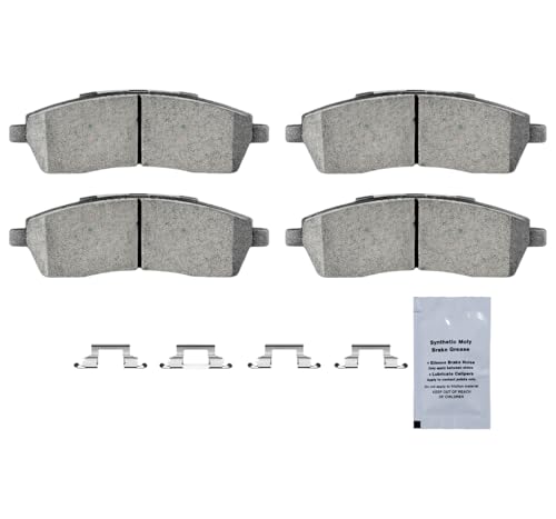 Image of HUSCH Rear Ceramic Brake Pads Kit Fit For Ford Excursion 2000-2005 | For Ford F-250 Super Duty 1999-2004, For F-350 Super Duty 1999-2004, Clean Wheels, Quiet, Short Braking Distance