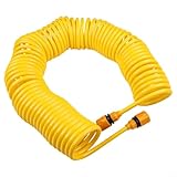 Sileduove Wasserschlauch für Haushaltsblumenbewässerung, flexibler Gartenschlauch für Hof, Rasen, Outdoor, Pflanzenbewässerung, Gelb, 20 m (20 m)