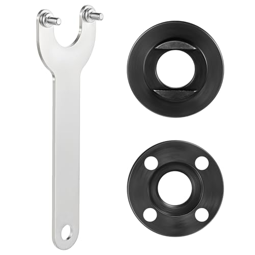 oruola 3 Stück Schleifer Flansch Winkelschlüssel,Winkelschleifer Flansch,Winkelschlüssel Flanschmuttern Kit Set,Kompatibel mit den Meisten Kleinen Winkelschleifern (4.1cm Durchmesser)