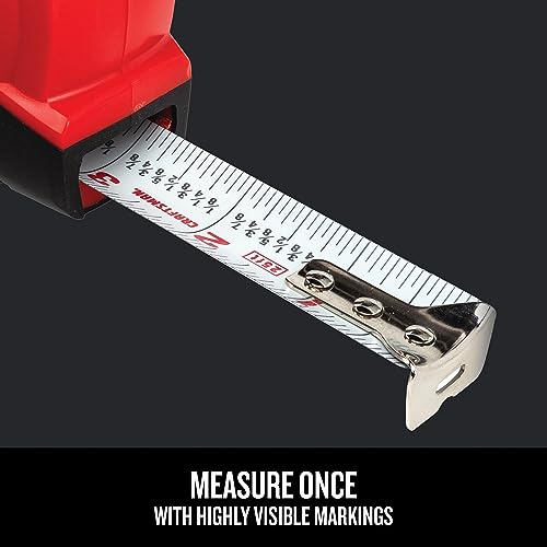 image for CRAFTSMAN 25-Ft Tape Measure with Fraction Markings, Retractable, Self