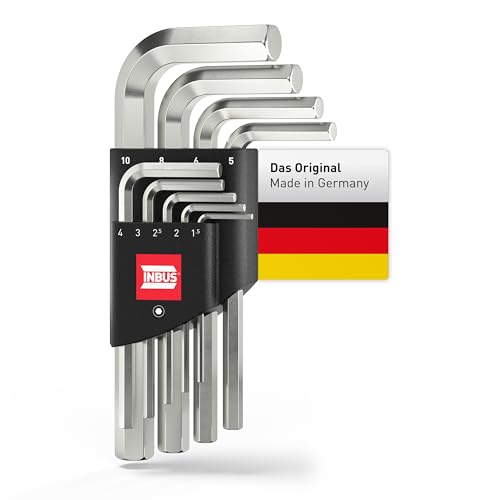 INBUS® 70150 Winkelschraubendreher Set 9tlg, 1.5–10mm — Made in...