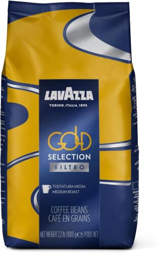 Image of Lavazza Gold Selection Filtro Whole Bean Coffee Light Roast,Vanille and Chamomille flower aromatic notes, 2.2 LB (Pack of 6)