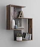 RASANTI Kreta Wandregal von FMD Old Style dunkel/Matera