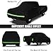 Waterproof Truck Cover Compatible with 1972-1993 Dodge Ram D/W Series D100/150/200/250/300 Standard Cab Long 8ft Bed, 420D All Weather Truck Covers with Zipper Door for Snow Rain Protection